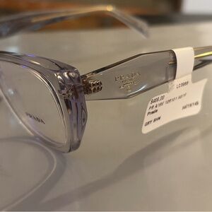 Prada Transparent Gray Glasses